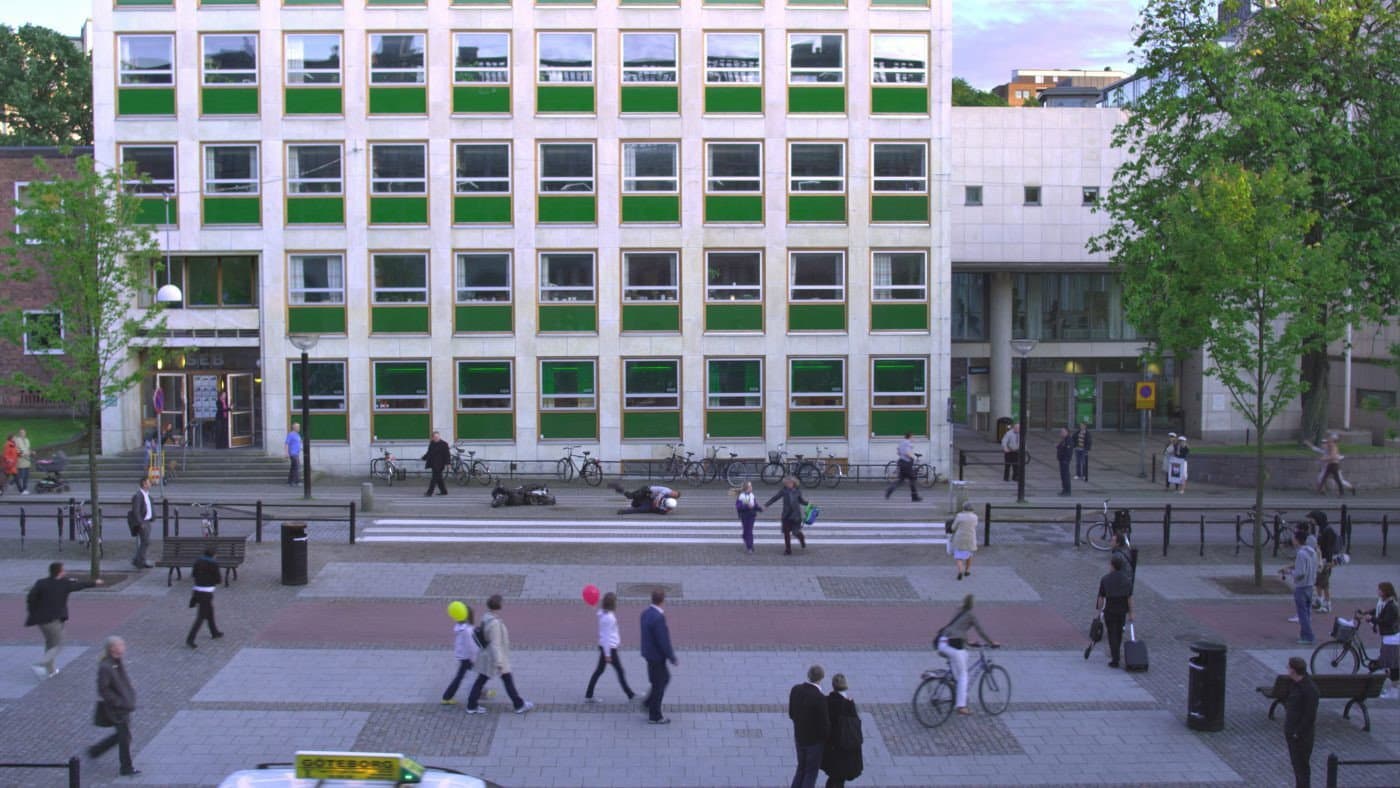 Händelse vid bank